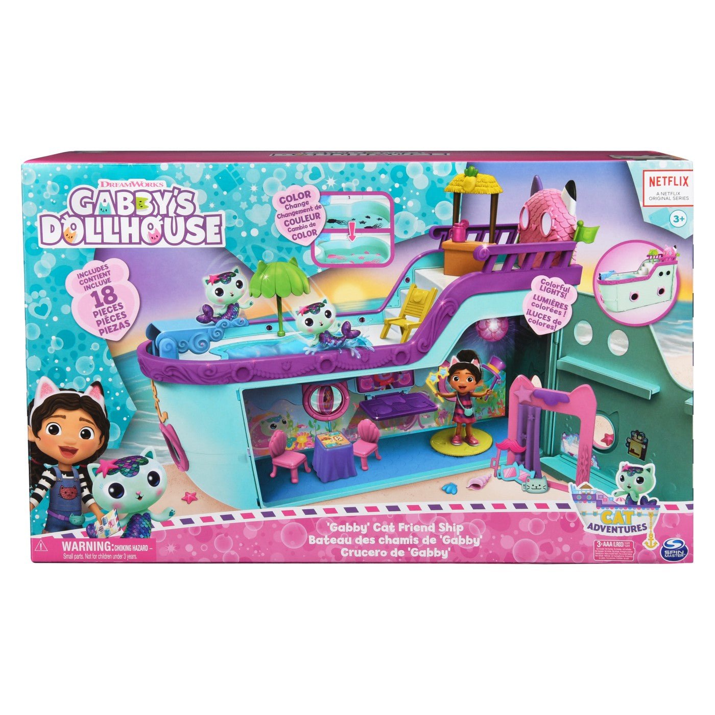 Gabbys dollhouse vaporul cu prieteni, Spin Master - Publisol.ro