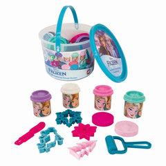Galetusa cu 4 borcanase de plastilina si accesorii frozen, AS - Publisol.ro
