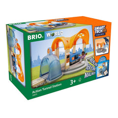 Gara inteligenta cu sunete personalizate pentru trenulete, BRIO - Publisol.ro