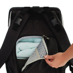 Geanta multifunctionala mamici Kinderkraft molly, black - Publisol.ro