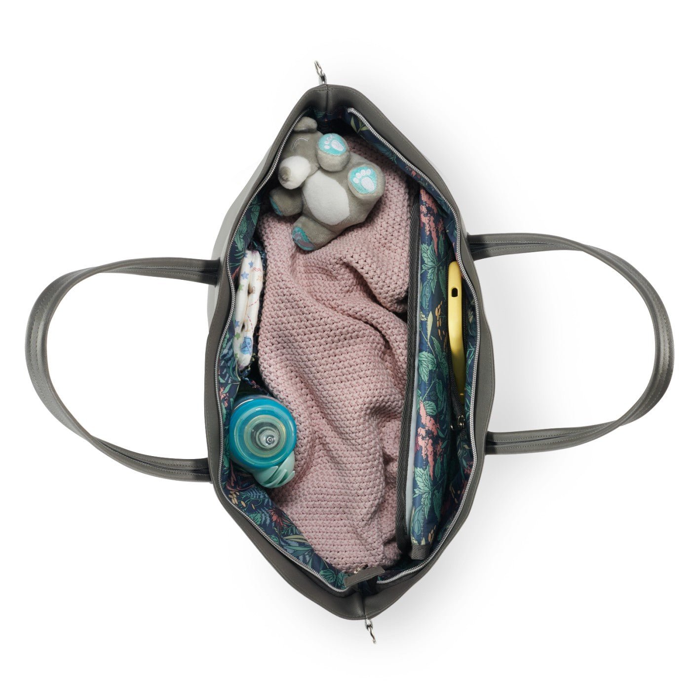 Geanta multifunctionala mamici Kinderkraft treasurepack, dark grey - Publisol.ro