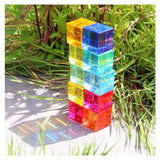 Gem Cube, set 10 cuburi acrilice, TickiT - Publisol.ro