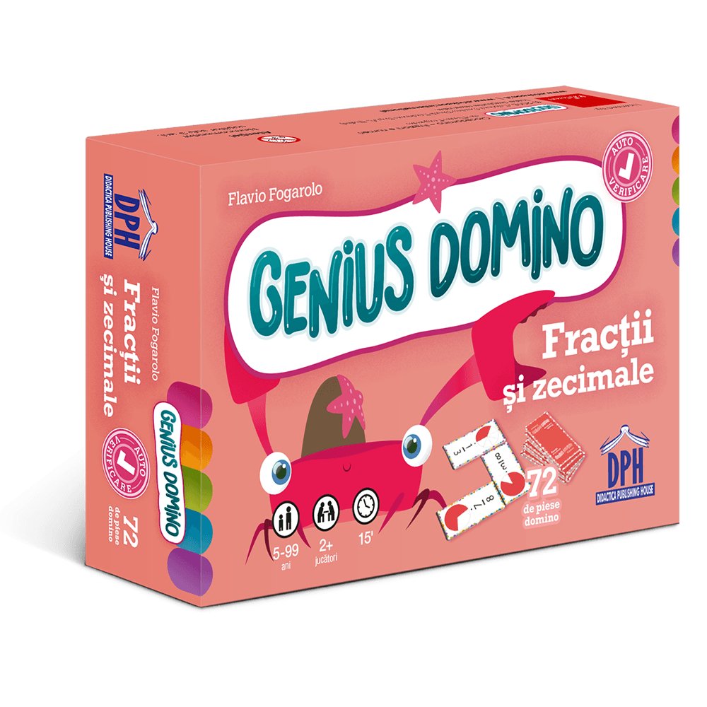 Genius Domino – Fractii si zecimale, de Flavio Fogarolo - Publisol.ro