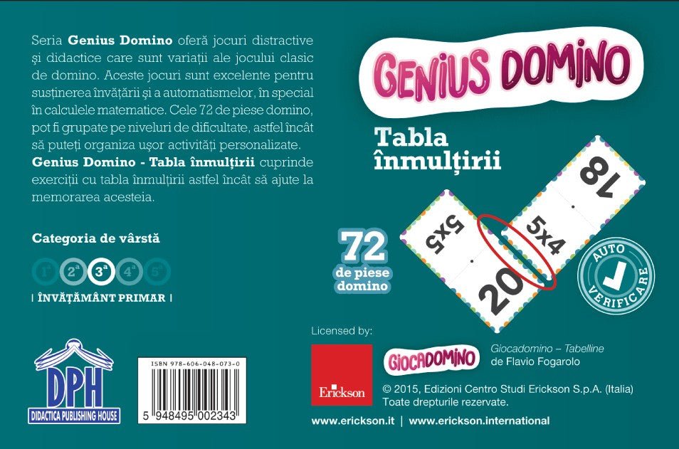 Genius Domino – Inmultirea, de Flavio Fogarolo - Publisol.ro