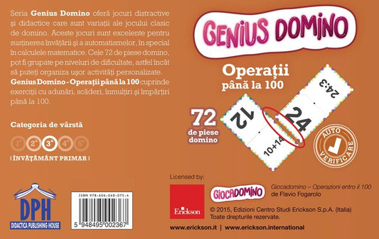 Genius Domino – Operatii pana la 100, de Flavio Fogarolo - Publisol.ro