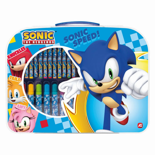 Gentuta pentru desen art case sonic the hedgehog, AS - Publisol.ro