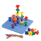 Geo Pegs, set 36 de cuie gigant cu plansa, Edx Education - Publisol.ro