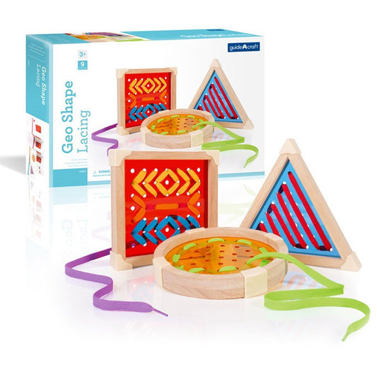 Geo Shape, set de insiretat cu ghiduri, Guidecraft - Publisol.ro