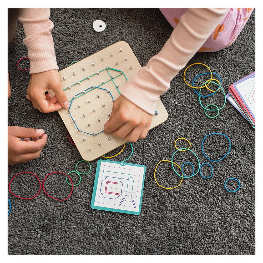 Geoboard, joc creativ cu elastice, BS Toys - Publisol.ro