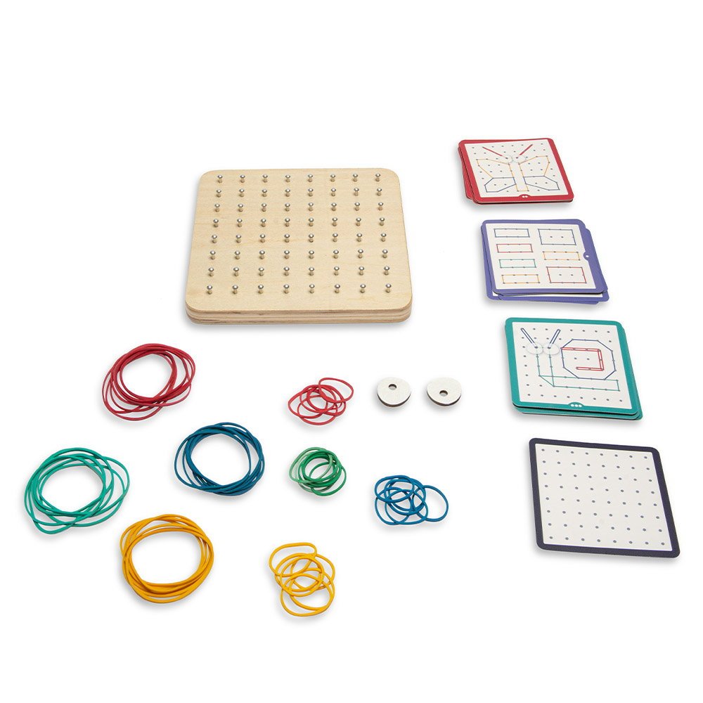 Geoboard, joc creativ cu elastice, BS Toys - Publisol.ro