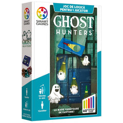Ghost Hunters, joc de logica cu 60 de provocari, 6+ ani, editie lb. Romana, Smart Games - Publisol.ro