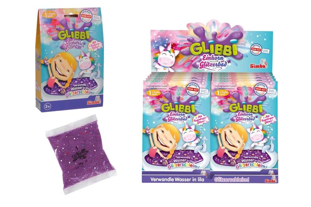 Glibbi slime unicorn cu sclipici, Simba - Publisol.ro
