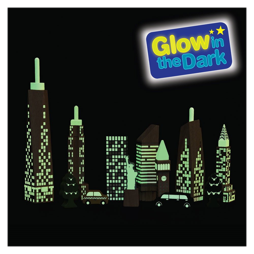 Glow City, cladiri fosforescente din lemn, Wonderworld - Publisol.ro