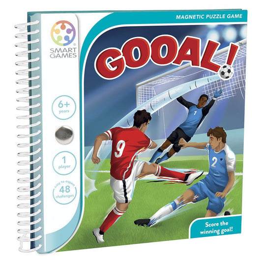 Gooal!, joc de logica cu 48 de provocari, 6+ ani, editie internationala, Smart Games - Publisol.ro