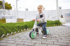 Hape bicicleta de echilibru verde cu 3 roti, Hape - Publisol.ro