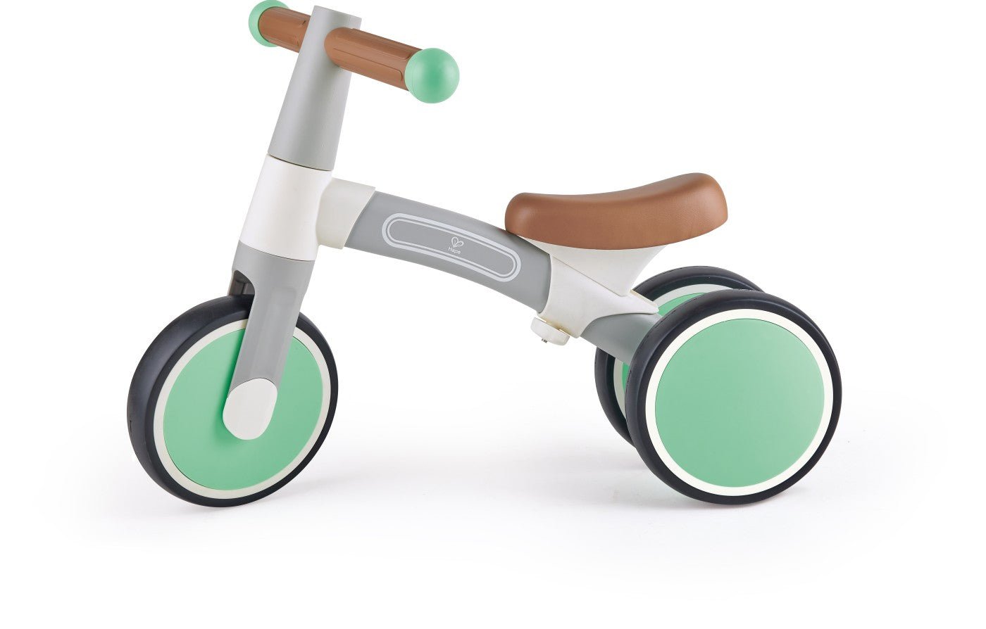 Hape bicicleta de echilibru verde cu 3 roti, Hape - Publisol.ro