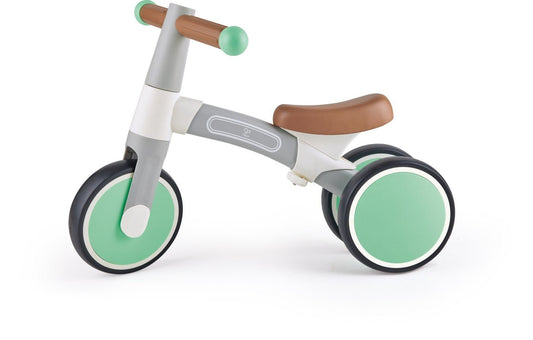 Hape bicicleta de echilibru verde cu 3 roti, Hape - Publisol.ro