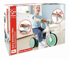 Hape bicicleta de echilibru verde cu 3 roti, Hape - Publisol.ro