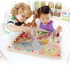 Hape labirint magnetic zoo&#39;m - distractie la dublu, Hape - Publisol.ro
