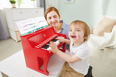 Hape pian electronic rosu cu lumini, Hape - Publisol.ro
