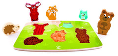 Hape puzlle tactil - animalele din padure, Hape - Publisol.ro