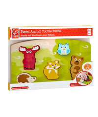 Hape puzlle tactil - animalele din padure, Hape - Publisol.ro