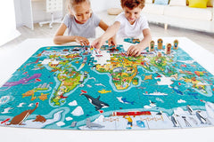 Hape puzzle 2 - in - 1 turul lumii, Hape - Publisol.ro