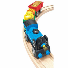 Hape tren marfar cu doua vagoane, Hape - Publisol.ro