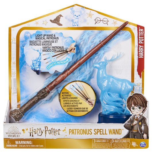 Harry potter wizarding world patronus spell wand bagheta lui harry 33cm, Spin Master - Publisol.ro