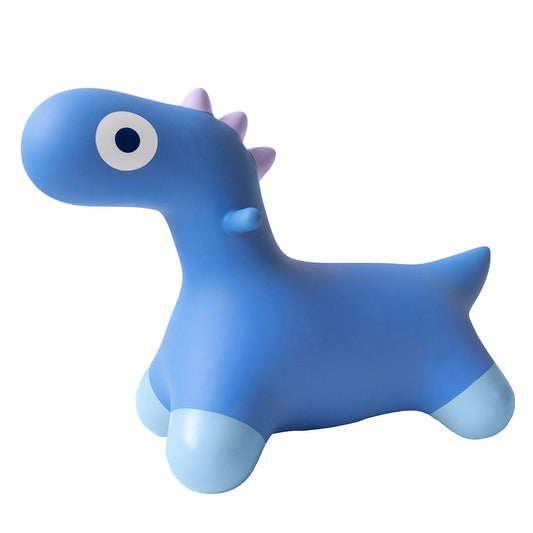 Hoppi Dino, dinozaur gonflabil saltaret, albastru, Quut Toys - Publisol.ro