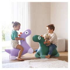 Hoppi Dino, dinozaur gonflabil saltaret, verde, Quut Toys - Publisol.ro