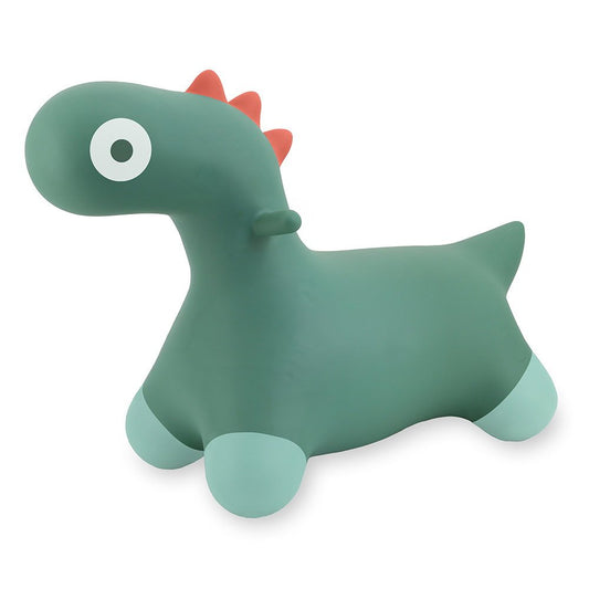 Hoppi Dino, dinozaur gonflabil saltaret, verde, Quut Toys - Publisol.ro