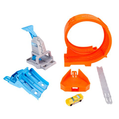 Hot wheels circuit rapid cu lansator pentru cascadorii si masinuta exclusiva, Mattel - Publisol.ro