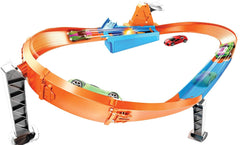 Hot wheels circuit rapid cu lansator si masinuta exclusiva, Mattel - Publisol.ro