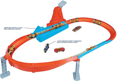 Hot wheels circuit rapid cu lansator si masinuta exclusiva, Mattel - Publisol.ro