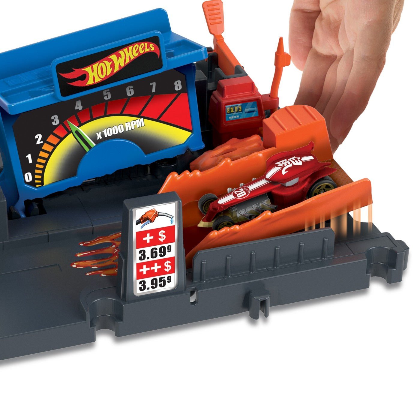 Hot wheels city explorer pista fuel station shift, Mattel - Publisol.ro