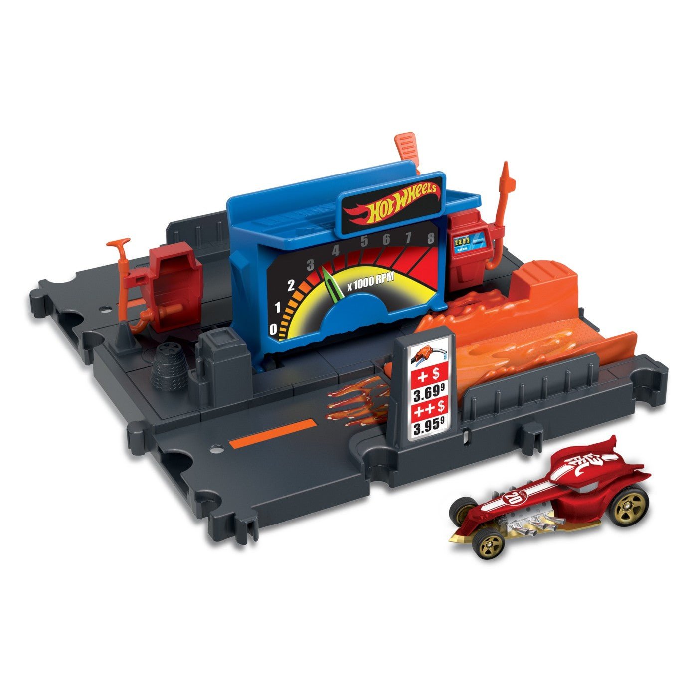 Hot wheels city explorer pista fuel station shift, Mattel - Publisol.ro