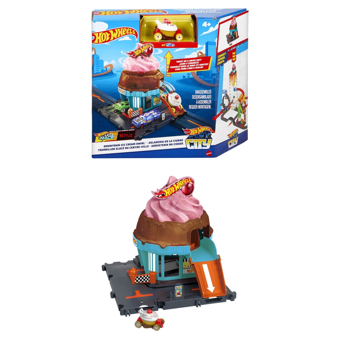 Hot wheels city gelateria, Mattel - Publisol.ro