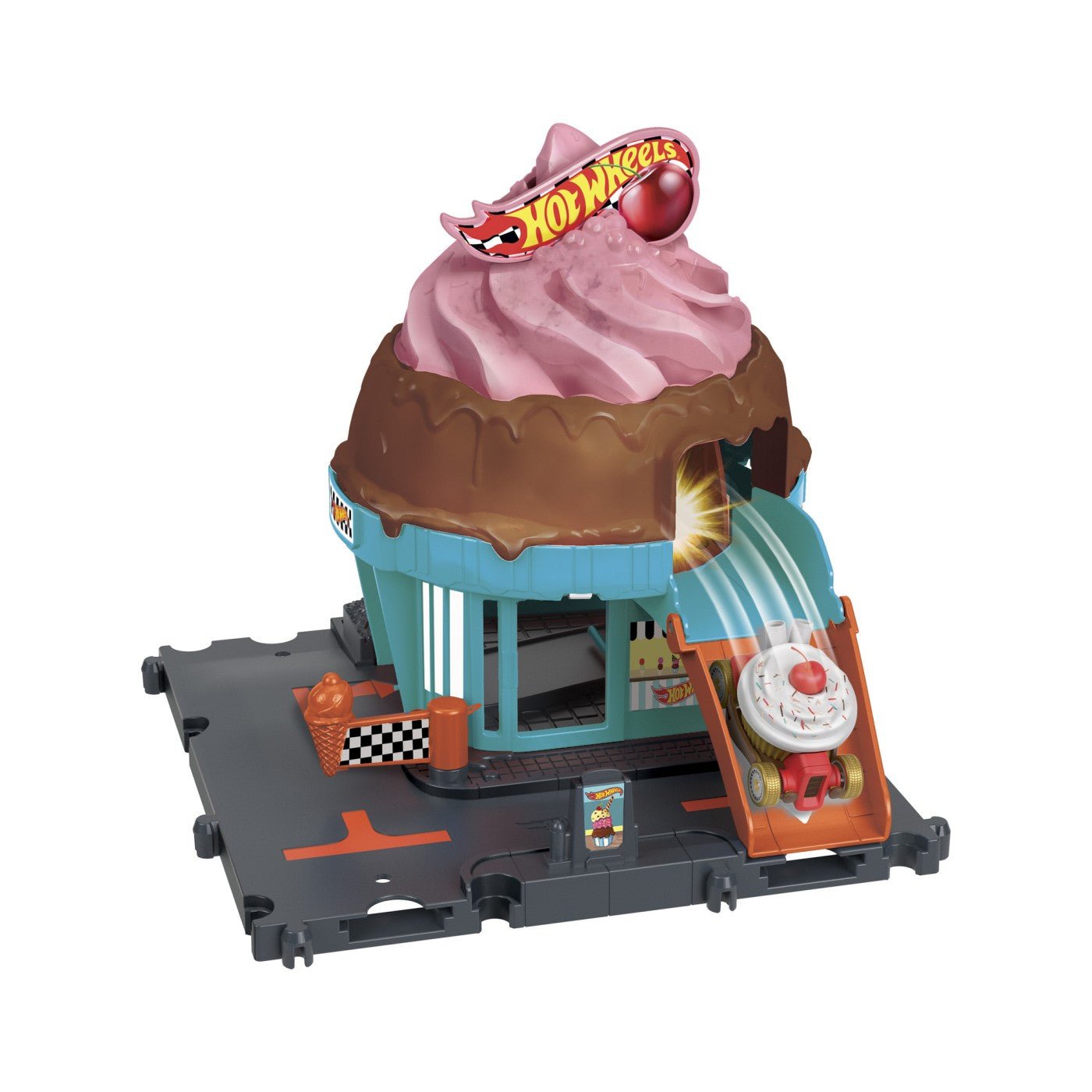 Hot wheels city gelateria, Mattel - Publisol.ro
