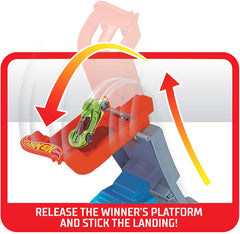 Hot wheels lansator cu masinuta power up the hill, Mattel - Publisol.ro