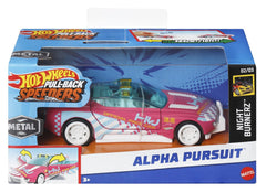 Hot wheels masinuta metalica cu sistem pull back alpha pursuit scara 1:43, Mattel - Publisol.ro