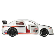 Hot wheels masinuta metalica cu sistem pull back lancer evolution ix scara 1:43, Mattel - Publisol.ro