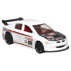 Hot wheels masinuta metalica cu sistem pull back lancer evolution ix scara 1:43, Mattel - Publisol.ro