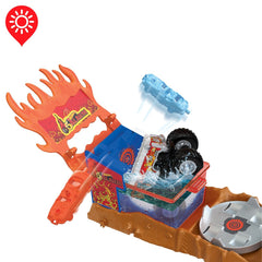 Hot wheels monster truck arena smashers color shifters salvarea lui 5alarm, Mattel - Publisol.ro