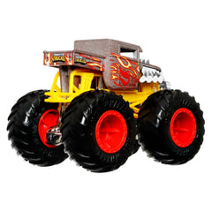 Hot wheels monster truck camion bone shaker cu culori schimbatoare scara 1:64, Mattel - Publisol.ro