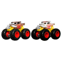 Hot wheels monster truck camion bone shaker cu culori schimbatoare scara 1:64, Mattel - Publisol.ro