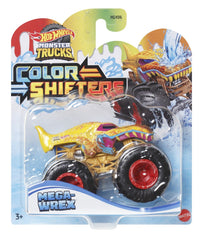 Hot wheels monster truck camion mega wrex cu culori schimbatoare scara 1:64, Mattel - Publisol.ro