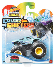Hot wheels monster truck camion podium crasher cu culori schimbatoare scara 1:64, Mattel - Publisol.ro