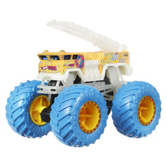 Hot wheels monster truck glow in the dark masinuta 5 alarm scara 1:64, Mattel - Publisol.ro