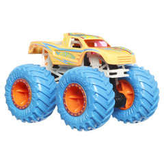 Hot wheels monster truck glow in the dark masinuta podium crasher scara 1:64, Mattel - Publisol.ro